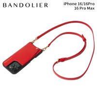 BANDOLIER/バンドリヤー BANDOLIER スマホショルダー スマホケース iphone16 16pro 16proMax アイフォン エマ メンズ レディース レッド /508216799