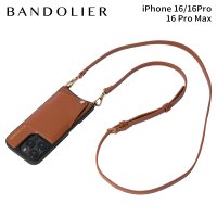 BANDOLIER/バンドリヤー BANDOLIER スマホショルダー スマホケース iphone16 16pro 16proMax アイフォン メンズ レディース ブラウン 10/508216800