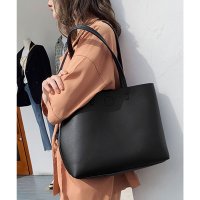 florge/フロージュ florge 【A4収納可・軽量】レザータッチバイカラーシンプルトートバッグ/サブバッグ/508216869