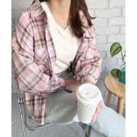 Dewlily/デューリリー Dewlily オーバーサイズチェック柄シャツ レディース 韓国 カジュアル 長袖 ゆったり ビッグ 羽織り おしゃれ 着回し トップス 春 夏 /508216876