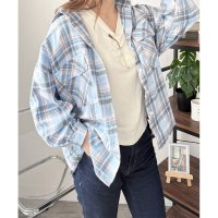 Dewlily/デューリリー Dewlily オーバーサイズチェック柄シャツ レディース 韓国 カジュアル 長袖 ゆったり ビッグ 羽織り おしゃれ 着回し トップス 春 夏 /508216876