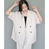 mili an deni/ミリアンデニ mili an deni ヴィンテージワッシャー半袖ジャケット/508216882