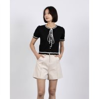 STYLEBLOCK/スタイルブロック STYLEBLOCK リボン付き半袖ニット/508217076
