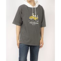 JEANS MATE/ジーンズメイト JEANS MATE BLUE STANDARD スラブアニマル プリント Tパーカー/508217179