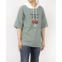 JEANS MATE/ジーンズメイト JEANS MATE BLUE STANDARD スラブアニマル プリント Tパーカー/508217179