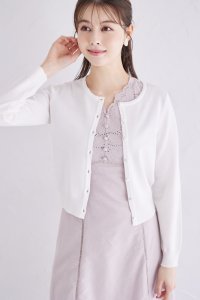 tocco closet/トッコクローゼット tocco closet UVカット＆接触冷感＆ハンドウォッシュ♪超強撚プチフラワー釦カーディガン/508217181