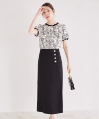 tocco closet/トッコクローゼット tocco closet 多種パールビジュー飾り釦付きタイトスカート/508217186