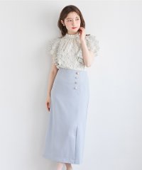 tocco closet/トッコクローゼット tocco closet 多種パールビジュー飾り釦付きタイトスカート/508217186