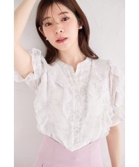 tocco closet/トッコクローゼット tocco closet パール釦フルーツプリントラッフルフリルブラウス/508217188