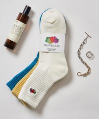 FRUIT OF THE LOOM/フルーツオブザルーム FRUIT OF THE LOOM 3Pゆるリッチェル刺繍ソックス 81009000/508217197