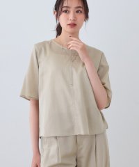 INDIVI/【日本製／SETUP可能】ガーゼ素材Tブラウス/508217292