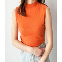 Amulet/アミュレット Amulet ノースリーブハイネックニット レディース 韓国 サマーニット 無地 シンプル トレンド 上品 涼しい カジュアル 着回し 春夏 人気/508217472
