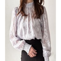 Amulet/アミュレット Amulet フラワーシャギーブラウス レディース 韓国 花柄 春夏 上品 カジュアル トレンド 大人 着映え 華やか 長袖 かわいい デート ト/508217475