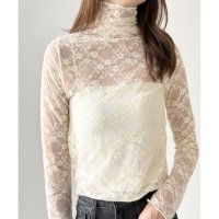 Amulet/アミュレット Amulet 花柄シアートップス レディース 韓国 春夏 トレンド 上品 シアー 涼しげ フラワー柄 大人 華やか 着映え 軽やか インナー かわ/508217477