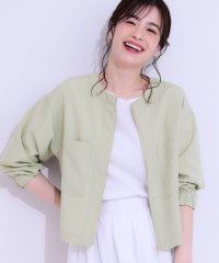 SHOO・LA・RUE　DRESKIP/ひんやり麻調ZIPブルゾン/508217576