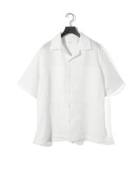 MIDIUMISOLID/MIDIUMISOLID Men’s レノクロスオープンカラーシャツ/508217797