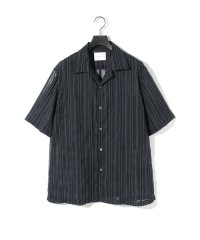 MIDIUMISOLID/MIDIUMISOLID Men’s シアーストライプシャツ/508217798