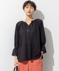 NIJYUSANKU（LARGE SIZE）/【洗える】クリアトリコットジャージー ギャザーデザイン カットソー/508217810