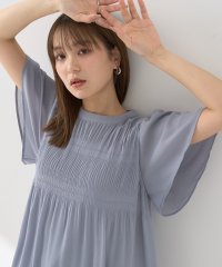 earth music&ecology/アースミュージックアンドエコロジー earth music&ecology マジョリカプリーツ半袖ブラウス/508217879