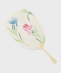  LAURA ASHLEY/ホーリングアイリス柄 手ぬぐいうちわ/508218103