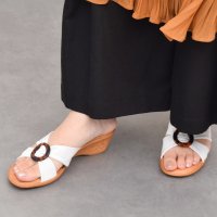 ITALIAN SHOEMAKERS/イタリアンシューメーカーズ ITALIAN SHOEMAKERS べっ甲風モチーフサンダル/507522712