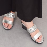ITALIAN SHOEMAKERS/イタリアンシューメーカーズ ITALIAN SHOEMAKERS イントレチャートウェッジヒールサンダル/508102461