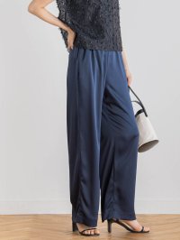 Droite Lautreamont/ドロワット ロートレアモン Droite lautreamont ハンマーサテンパンツ≪洗濯機で洗える≫/508105780