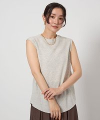 green label relaxing/【WEB限定】＜at ease＞ワッフル ノースリーブ Tシャツ/508180666