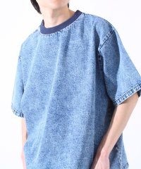 GLOSTER/【GLOSTER/グロスター】デニムライクカットソー クルーネックTシャツ ドローコード付き/508187257