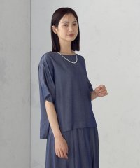 COMME CA ISM /【セットアップ対応】デニムライクシャンブレー Ｔブラウス/508194568