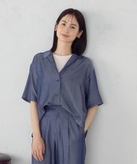 COMME CA ISM /【セットアップ対応】デニムライクシャンブレー ショートスリーブシャツ/508194569