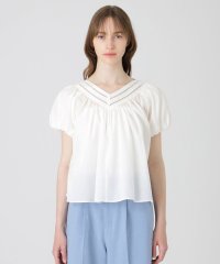 BLUE LABEL CRESTBRIDGE/シルキーローンボリュームブラウス/508202793