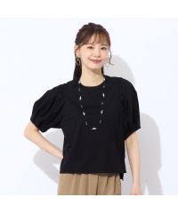 Liliane Burty ECLAT/【Charme par Eclat】袖タックプルオーバーTシャツ/508203389