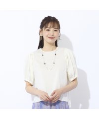 Liliane Burty ECLAT/【Charme par Eclat】袖タックプルオーバーTシャツ/508203389