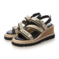 LANVIN en Bleu/ランバン オン ブルー LANVIN en Bleu ロゴストラップウェッジヒールサンダル/508205508