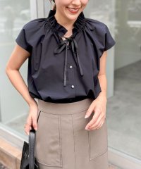 NOLLEY’S/衿フリルショートスリーブシャツ/508213781
