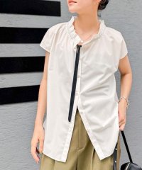 NOLLEY’S/衿フリルショートスリーブシャツ/508213781