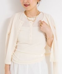 2nd NOLLEY'S/《アンサンブル対応》シアーワッフルヘンリーノースリーブ2WAYプルオーバーカットソー/508213788