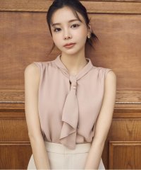 PROPORTION BODY DRESSING/パール付きフリルタイブラウス/508216045