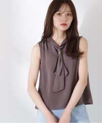 PROPORTION BODY DRESSING/パール付きフリルタイブラウス/508216045