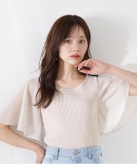 PROPORTION BODY DRESSING/シアーフレアスリーブリブニット/508216050