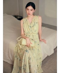 フレイ アイディー/フラワープリントカシュクールワンピース／接触冷感/508218227