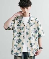 Rocky Monroe/ロッキーモンロー Rocky Monroe 総柄シャツ オープンカラー 半袖 メンズ レディース 花柄 梨地 ウォッシャブル 日本製 Upscape Audie/508218322
