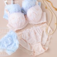 fran de lingerie/フランデランジェリー fran de lingerie きらめくフェミニンなフラワー刺繍レース自分らしいバストに 「ナチュラルデイリーブラ004 ペアブラジャー/508218362