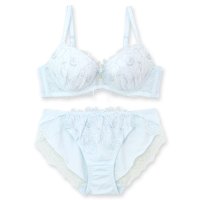 fran de lingerie/フランデランジェリー fran de lingerie きらめくフェミニンなフラワー刺繍レース自分らしいバストに 「ナチュラルデイリーブラ004 ペアブラジャー/508218362