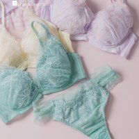 fran de lingerie/フランデランジェリー fran de lingerie 軽さが魅力の速乾ランジェリー人気のバックレースTバックショーツ 「ワンダーリフトブラ 006 タンガ」 /508218368