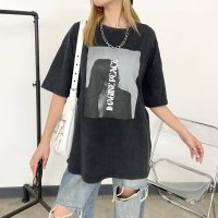 non-hedge/ノンヘッジ non－hedge ブリーチ転写ロゴTシャツ/508218372