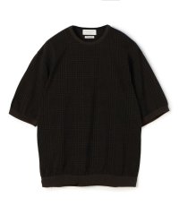 TOMORROWLAND MENS/TOMORROWLAND tricot チェック柄 コットンハーフスリーブ ニット/508218490