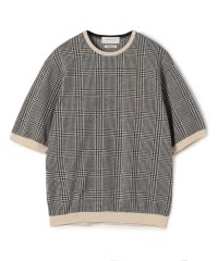 TOMORROWLAND MENS/TOMORROWLAND tricot チェック柄 コットンハーフスリーブ ニット/508218490
