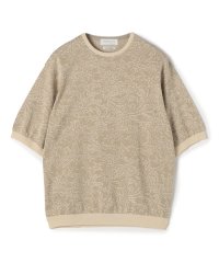 TOMORROWLAND MENS/TOMORROWLAND tricot ペイズリー柄 コットンハーフスリーブ ニット/508218491